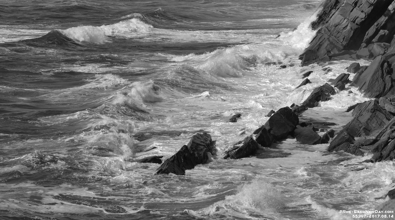 55397CrLeBw - Beth and Pete do the Cabot Trail - Admiring the scenery at Margaree